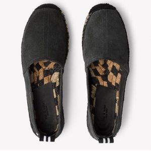Rag & Bone Del Ray Espadrille Flats Black & Tan